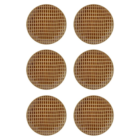 Juego 6 Platos Galerias El Triunfo De Porcelana Diseño Cuadros Café