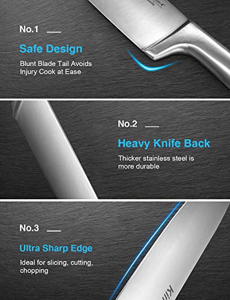 Kincano Knife Set, 17 PCS High Carbon Stainless Steel Kitchen