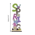 thumbnail image 2 of Easter Wooden Decorations Spring Bunny Rabbit Cutouts Set With Rustic Design Natural Wood Material And Festive Patterns For Party Scene Layout And Holiday Home Display, 2 of 9