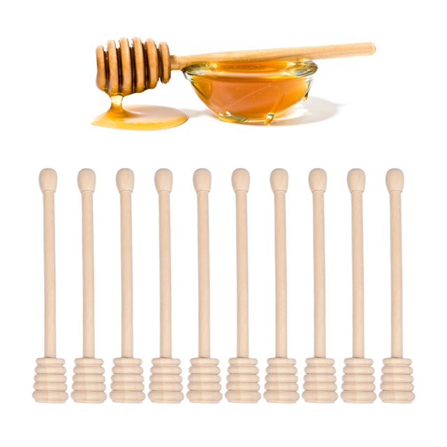 Dipper Portátil Confort Ranuras Barra de agitación sólido Leche para cocina Restaurantes Bar Bodas Fiestas Baoblaze Miel Dipper Sticks
