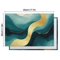 thumbnail image 6 of Blue Marble Gold Line Pattern Summer Placemats Table Placemats Set Of 4-Linen Kitchen Washable Placemats Table Mats 11.8"x17.7" Non-Slip Heat Resistant, 6 of 6