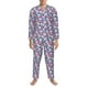 thumbnail image 3 of Balery Skull Pijama para Hombre de Dos Piezas con Manga Larga, Conjunto de Dormir y Descanso Suave con Bolsillos-Large, 3 of 7