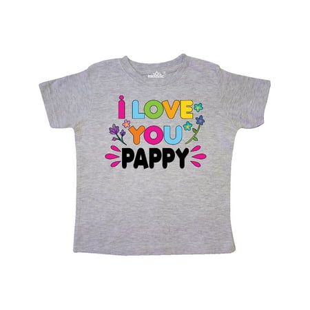 

Inktastic I Love You Pappy with Flowers Gift Toddler Toddler Girl T-Shirt
