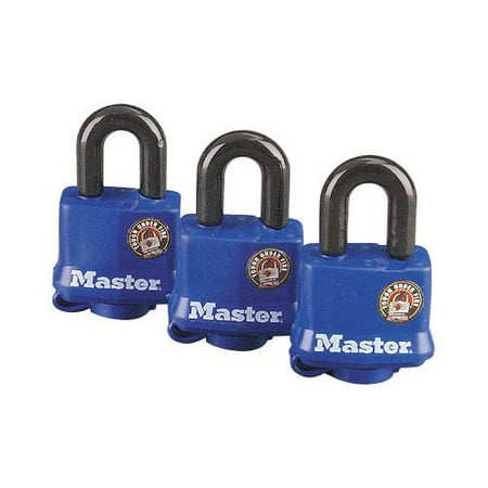 Master Lock 312TRI Weatherproof Padlock 3 Pack (Best Pick Proof Padlocks)