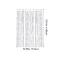thumbnail image 3 of Modern Easy Little Rose Thread Bar Window Screen French Polyester Fiber Transparent Curtain For Living Room Bedroom Window 78.74x59.05 Inches, 3 of 9