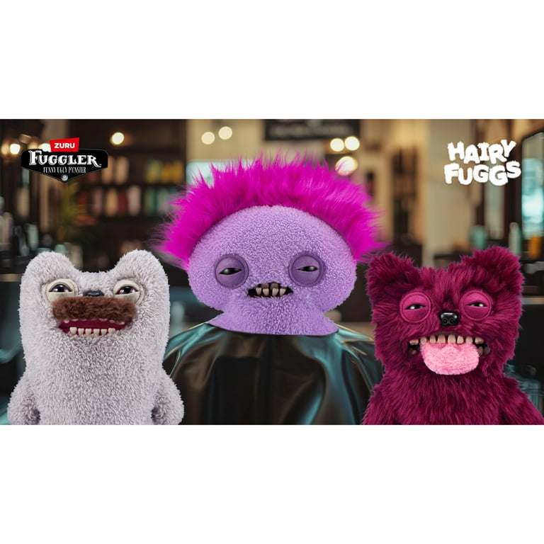 Fuggler, Hairy Fuggs 9 inch Plush Toy, Reeko - Mohawk, Ugly
