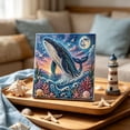 thumbnail image 5 of CHJK Ocean Theme Pearl Art DIY Kit, DIY Pearl Painting Kit, Ocean 3D Diamond Painting Craft for Adults Beginners, Sparkling Coastal Wall Decor with Pearls & Rhinestones, E, 5 of 8