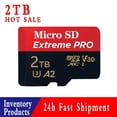 thumbnail image 2 of Tarjeta de memoria Micro SDXC de 2TB, adaptador de tamaño completo A2 U3 4K C10, velocidad de lectura, grabación de Video rápida 4K para Cámara de Acción GoPro DJI Drone qym unisex, 2 of 2