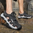 thumbnail image 6 of YOURDIARY Men's Sandals Outdoor Fisherman Hiking Sandals Athletic Walking Casual Water Shoes Closed Toe, 6 of 9
