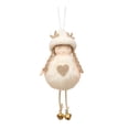 thumbnail image 1 of GOOHOCHY 1 UNID Creativo Navidad Peluche Elk Antller Angel Muñeca Muñeca Colgante Decoración Colgante, 1 of 8