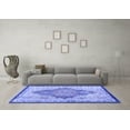 thumbnail image 3 of Ahgly Company Machine Washable Indoor Rectangle Persian Blue Traditional Area Rugs, 6' x 9', 3 of 4