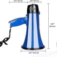thumbnail image 3 of 25 Watt Portable Megaphone Bullhorn with Speaker Voice and Siren Alarm Modes, 3 of 5