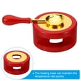 thumbnail image 4 of Uxcell Wax Seal Kit, Wax Seal Warmer with Melting Spoon Retro Melt Stove Pot Furnace Tool, Red Golden, 4 of 7