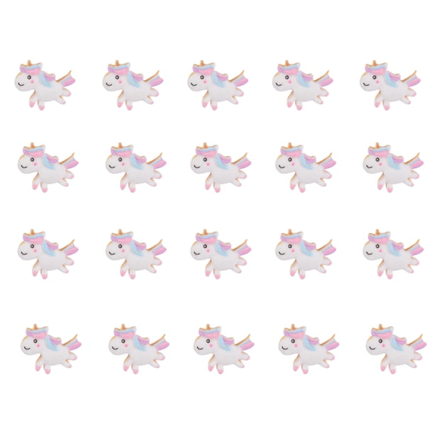 EeaseMX 50 broches de cuerda para el pelo hechos a mano con forma de dibujos animados para niños (número 5)