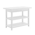 thumbnail image 3 of Better Homes & Gardens Reading Wood Kitchen Island with 2 Shelves and Drawers, White Color, 3 of 11