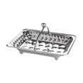 thumbnail image 1 of Bandeja para toallas,Bandeja para servilletas con cesta para servir frutas versátil para hotel,Cesta de almacenamiento de toallas de acero inoxidable,Bandeja de toallas caliente portátil para, 1 of 8