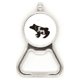 thumbnail image 1 of Blanco y negro animal rana Acero inoxidable Metal cerveza tapa sacacorchos, 1 of 3
