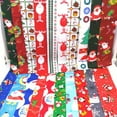 thumbnail image 3 of 20Pcs Christmas Fabric Strips, Christmas Jelly Roll Fabric, Classical Christmas Patterns, Decorative Cloth for DIY Patchwork Holiday Crafts Christmas Home Decoration, Gifts For Handcraft Enthusiasts, 3 of 9