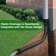 thumbnail image 6 of 2 Pack 4" Gutter Downspout Extensions, Rain Diverter, Drainage Grate Yard Drain, Drain Emitter for Sump Pump Discharge & Downspout Extensions, Fit 4" SCH 40, 4" SDR 35, 4" & 3" Corrugated Pipe,Black, 6 of 9