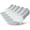 White, variant on No Show Socks Women Low Cut Cushioned Athletic Ankle Running Compression Socks 5 Pairs