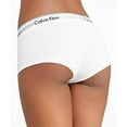 thumbnail image 2 of Calvin Klein Women's Regular Modern Cotton Boyshort Panty, White, Small, 2 of 2
