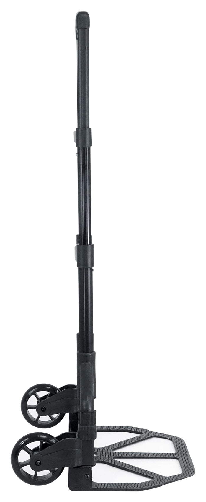 Rockville GigMate Foldable Aluminum Trolley Equipment Transport Hand Truck Cart 154 lb Capacity Black