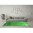 thumbnail image 3 of Ahgly Company Indoor Square Oriental Green Industrial Area Rugs, 8' Square, 3 of 4