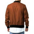 thumbnail image 2 of Faithtur Men's Bomber Flight Jacket Casual Patchwork Fall Winter Coats Zipper Closure Outwear, 2 of 5