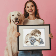 Diamond Dotz Besties Puppy Diamond Painting Kits for Adults - Diamond Art Kits a Relaxing Creative Craft Kit with Dotz Gems 13x16.1