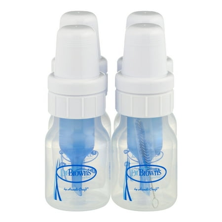 Dr. Brown's Natural Flow 2-oz Baby Bottle, 4-Pack, BPA-Free