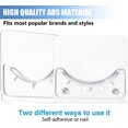 thumbnail image 5 of 6Pcs Adhesive Curtain Rod Holder Bath Curtain Rod Pole Bracket, 5 of 5