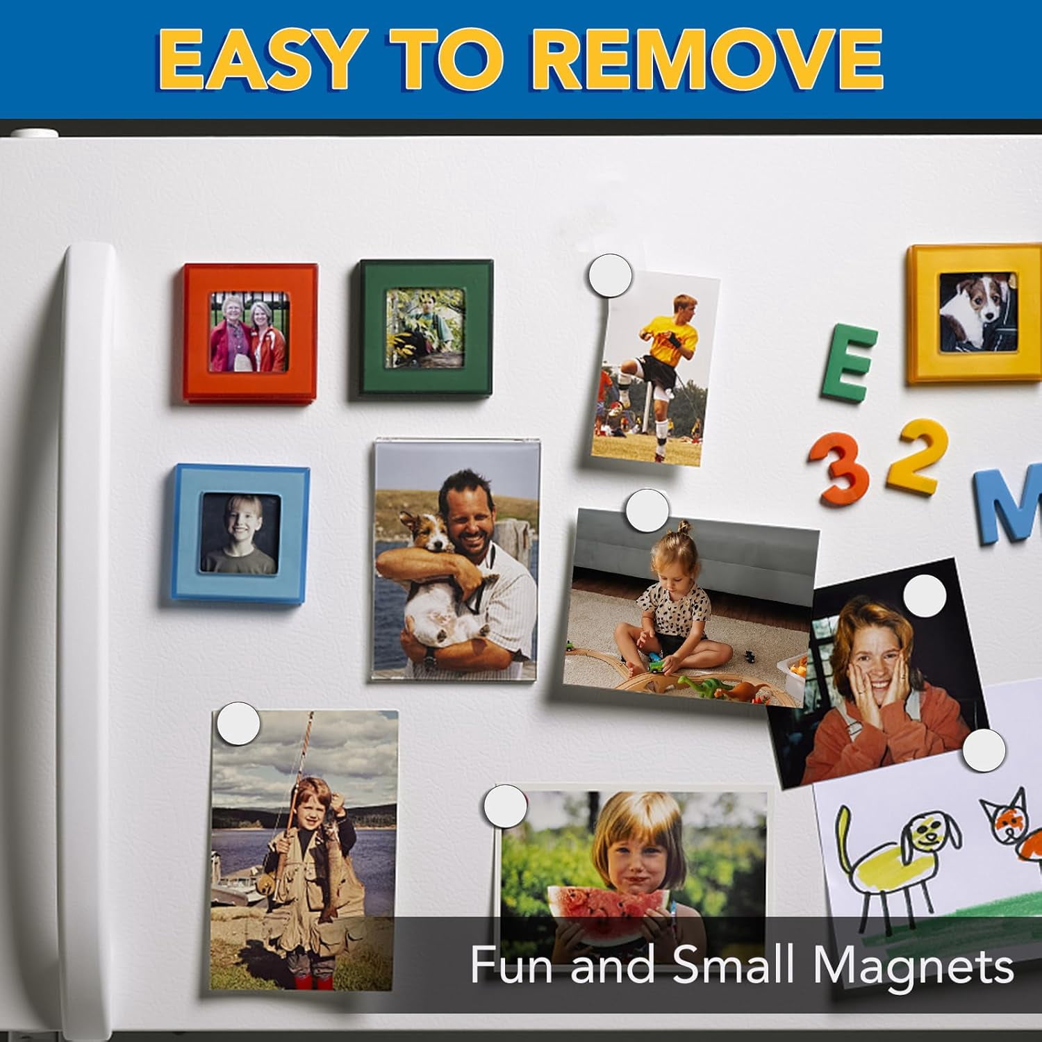 AllWays Plaza Fridge Magnets, Refrigerator Magnet, Small Strong Magnets, Neodymium Magnet for Crafts, DIY, Fridge, Miniatures, Whiteboard, Office, Kitchen, Dry Erase Board - 80 PCS