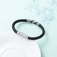 thumbnail image 4 of Urn Bracelet for Ashes for Men/Women Leather Bracelets with Clasp Wristband Cuff Urn Bangle Bracelets for Men Women Cremation Bangle, 4 of 6