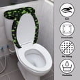 thumbnail image 3 of HELLHERO Pack of 2 Toilet Top Cover for Modern Bathrooms Heart-Shaped Clover Pattern Soft Toilet Lid Cover and Toilet Tank Lid Cover Adjustable, 3 of 8