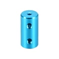 thumbnail image 2 of 2mm to 3mm Bore Rigid Coupling 20mm Length 10mm Diameter Aluminum Alloy Shaft Couplers Connector Light Blue, 2 of 3