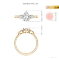 thumbnail image 5 of ANGARA Lab Grown Pear shape Diamond Engagement Ring for Women in 14K Yellow Gold (Size-7.7x5.7mm| Color-F-G| Clarity-VS) | Anniversary, Jewelry Gift for Women | Lab-Grown Diamond Ring, 5 of 8