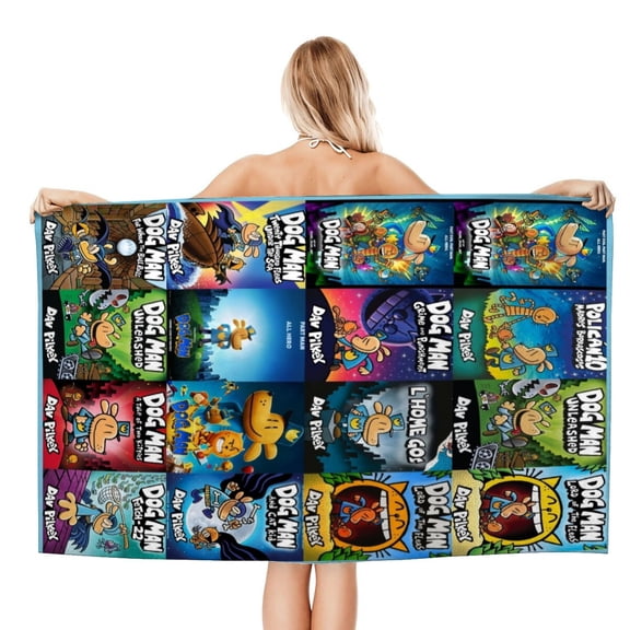 Bath Towels for Dog Man Beach Towel Kids Boys Girs Gifts Soft & Absorbent for Bathroom Travel Camping Vacation 20×40 inch