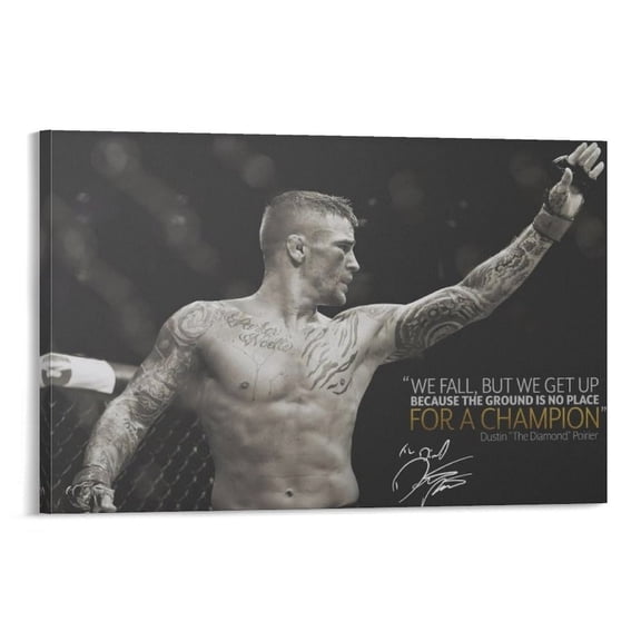Dustin Poirier Canvas Poster 2 Gifts Canvas Painting Poster Wall Art Decorative Picture Prints Modern Decor 20x30inch(50x75cm)