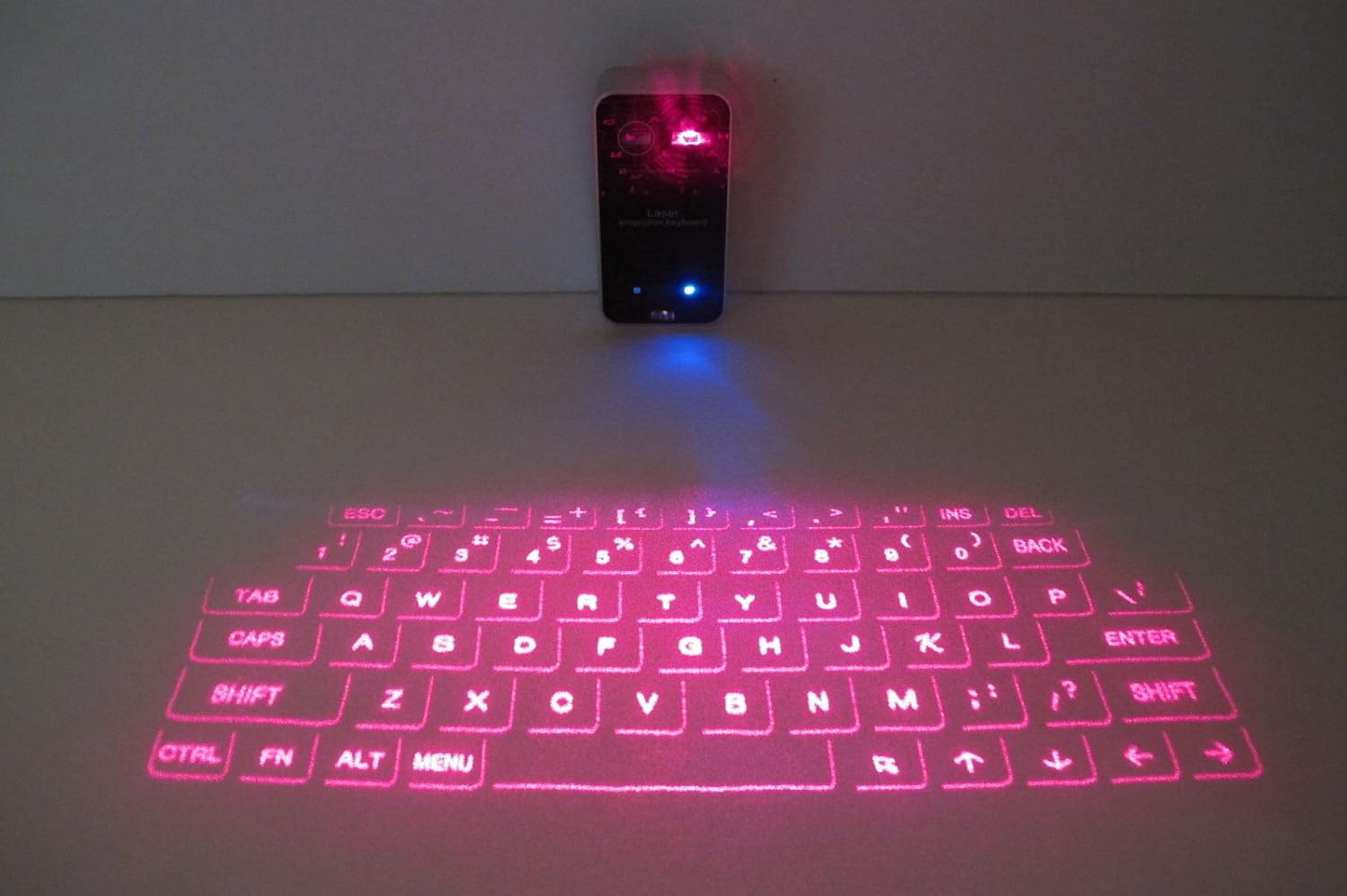 MOJO Bluetooth Wireless Laser Projection Virtual Keyboard Portable Full-Size Keypad - image 2 of 3