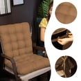 thumbnail image 4 of HAOAN Clearance Rocking Chair Cushion  Rocker Chairs Replacement Cushions Set for Indoor  Water Resistant Extra Cozy Tufted Seat Pads and Non Slip High Back Pad with Ties for Outdoor, 4 of 6