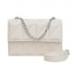 thumbnail image 4 of Bolso pequeño rombal para mujer, elegante y moderno, con cadena, para uso diario, bandolera de hombro con textura alta, 4 of 6