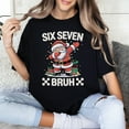 thumbnail image 2 of Six Seven Bruh Christmas T-Shirt – Funny Dabbing Santa 6-7 Meme Holiday Graphic Tee, 2 of 5