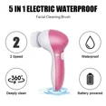 thumbnail image 6 of Waterproof Facial Spa System Facial Cleansing Brush Rechargeable Facial Cleansing Spinning Brush Set, 6 of 7