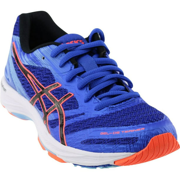 ASICS Women's GEL-DS Trainer 22 Running Shoe, Blue/Purple/Black/Coral, 9 B(M) US