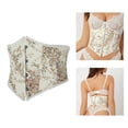 thumbnail image 2 of Versatile Royal Style Waist Trainer Elegant Embroidered Corset Belt Comfortable Body Shaper For Outfits floral XXL, 2 of 4