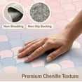 thumbnail image 6 of ODIKA 8'x10' Washable Area Rug Non-Shedding, Easy Care, Gradient Fish Scale Ombre Seashell Border Mermaid Flowing Dynamic for King Size Bedroom Under Bed, Master Suite, 6 of 7