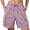 Pink, variant on FengLS Women's Cargo Shorts Casual Lightweight Short Pants with Multiple Pockets Summer Quick Dry Shorts Outdoor Hiking Shorts