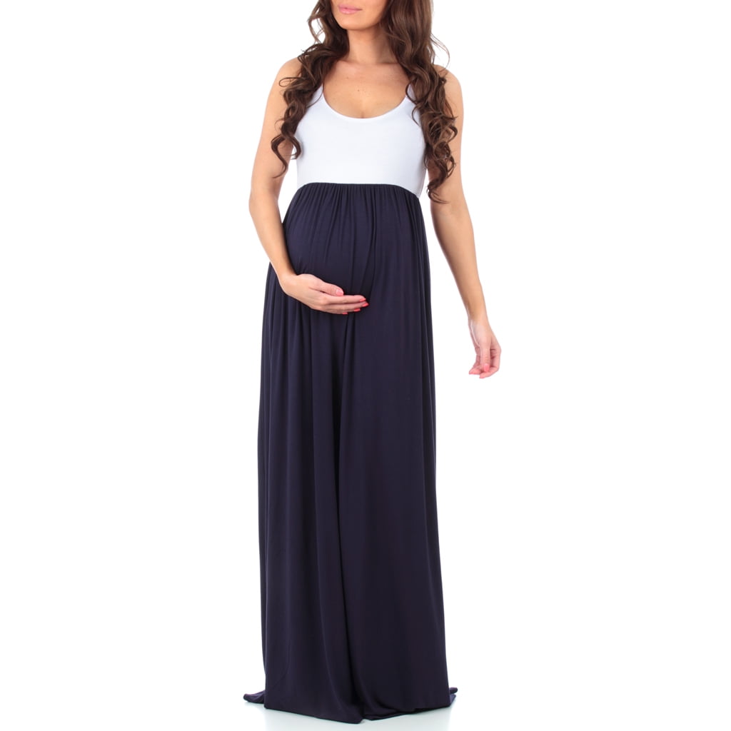 Mother Bee Maternity Sleeveless Ruched ...