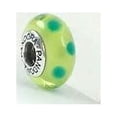 thumbnail image 3 of Retired Sterling Silver + Green Murano Glass Polka Dot Bead - 790613, 3 of 4