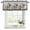 Black Gray Green, variant on Spring Floral Curtain Valances for Windows, Kitchen Valance Window Treatments Panel 2 Pack, Pastoral Bottle Flowers Wood Brown Plaid Rod Pocket Short Curtains for Bathroom Bedroom 42 x 12 Inch